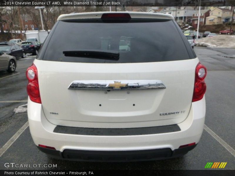 White Diamond Tricoat / Jet Black 2014 Chevrolet Equinox LT AWD