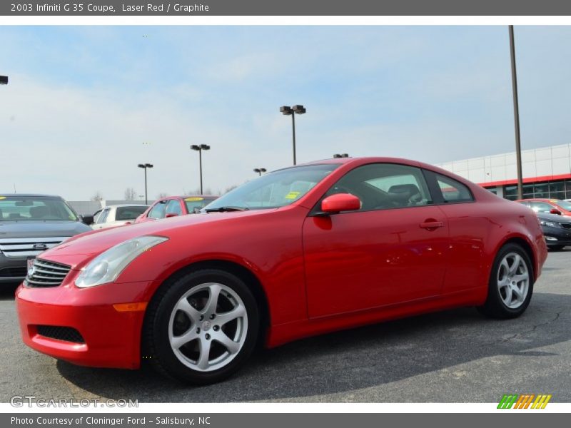 Laser Red / Graphite 2003 Infiniti G 35 Coupe