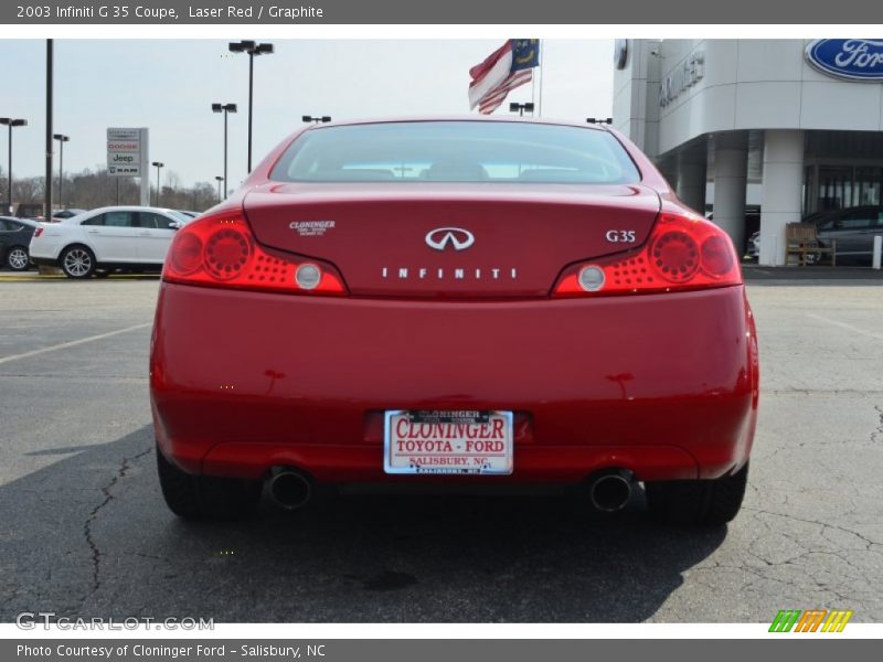 Laser Red / Graphite 2003 Infiniti G 35 Coupe