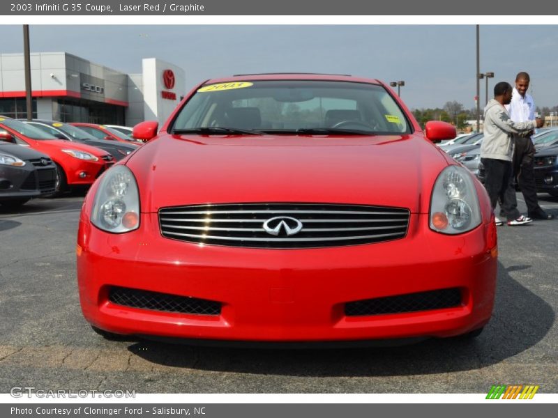 Laser Red / Graphite 2003 Infiniti G 35 Coupe