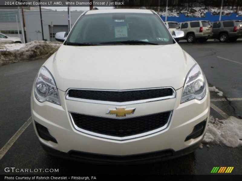 White Diamond Tricoat / Jet Black 2014 Chevrolet Equinox LT AWD