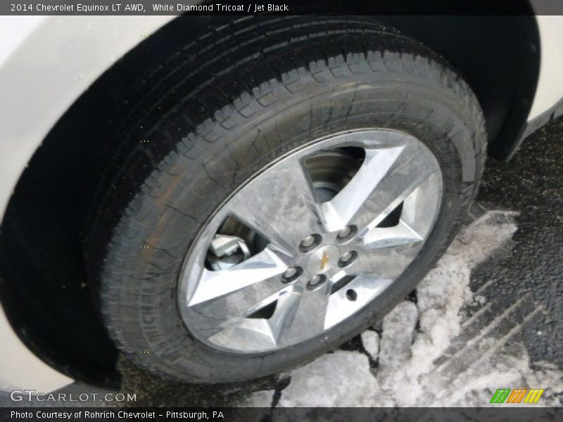 White Diamond Tricoat / Jet Black 2014 Chevrolet Equinox LT AWD