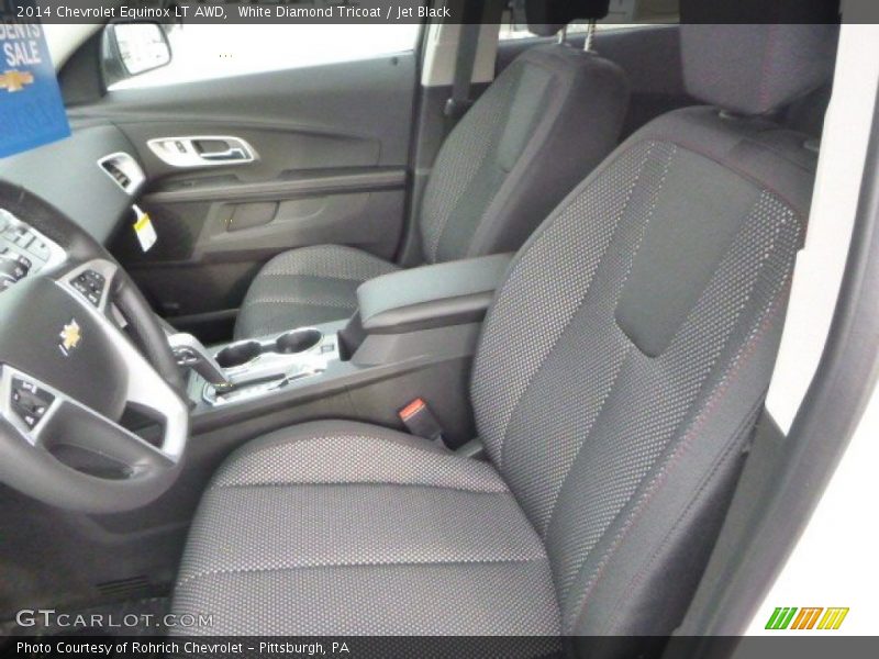 White Diamond Tricoat / Jet Black 2014 Chevrolet Equinox LT AWD
