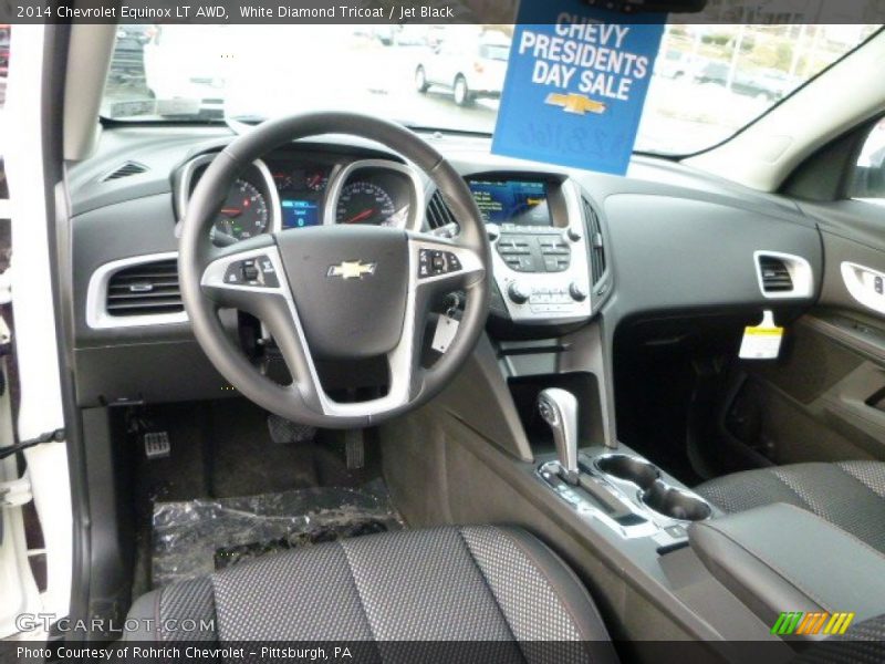 White Diamond Tricoat / Jet Black 2014 Chevrolet Equinox LT AWD