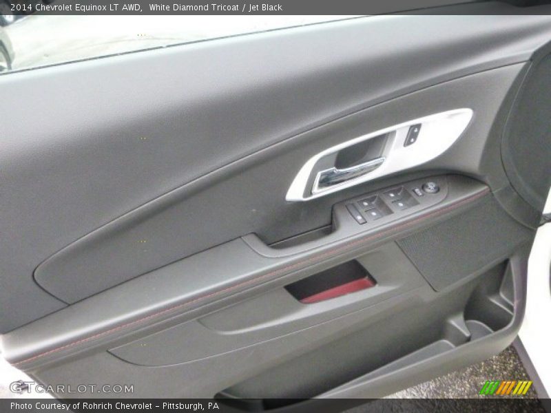 White Diamond Tricoat / Jet Black 2014 Chevrolet Equinox LT AWD