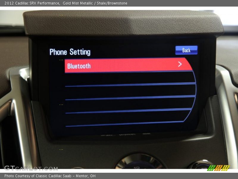 Gold Mist Metallic / Shale/Brownstone 2012 Cadillac SRX Performance