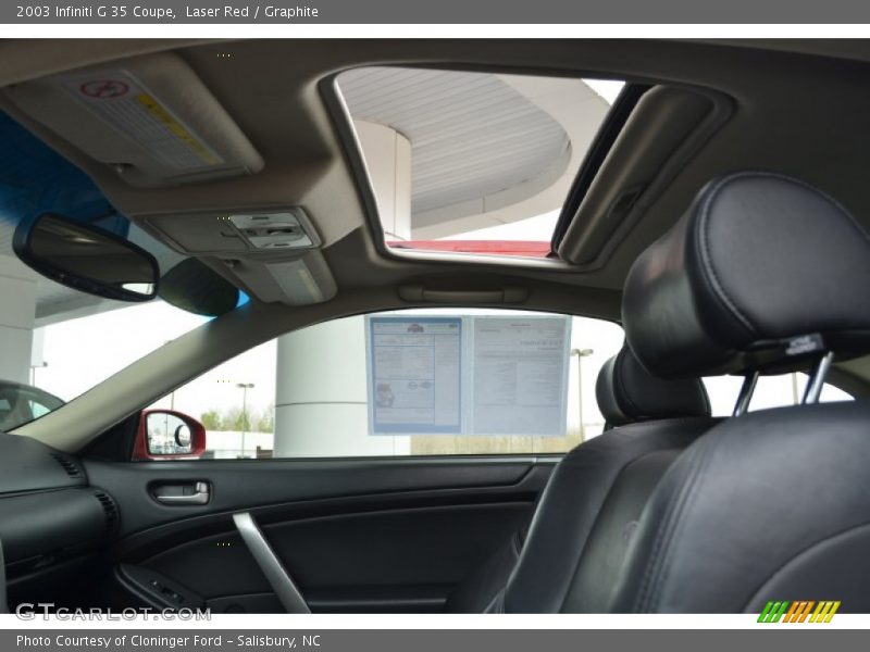 Laser Red / Graphite 2003 Infiniti G 35 Coupe