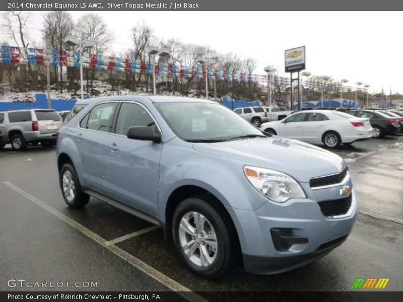 Silver Topaz Metallic / Jet Black 2014 Chevrolet Equinox LS AWD