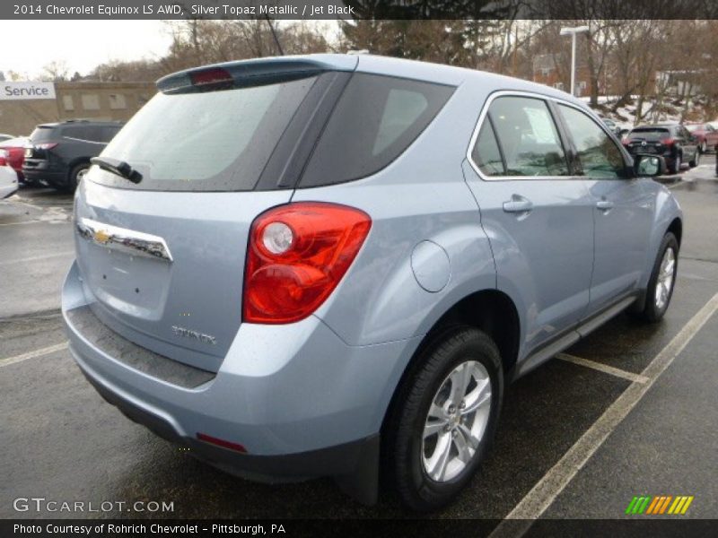 Silver Topaz Metallic / Jet Black 2014 Chevrolet Equinox LS AWD