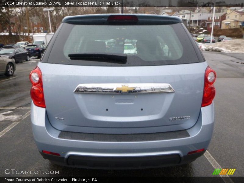Silver Topaz Metallic / Jet Black 2014 Chevrolet Equinox LS AWD