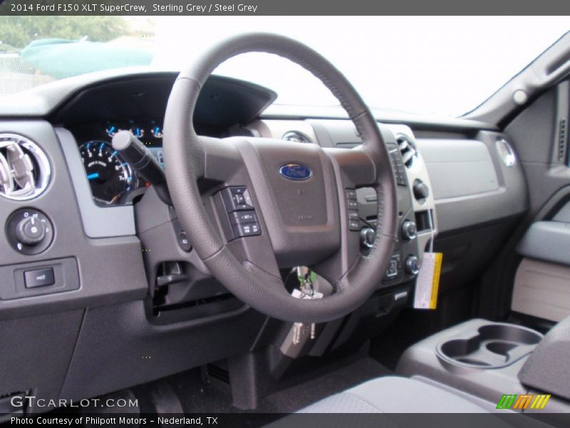 Sterling Grey / Steel Grey 2014 Ford F150 XLT SuperCrew