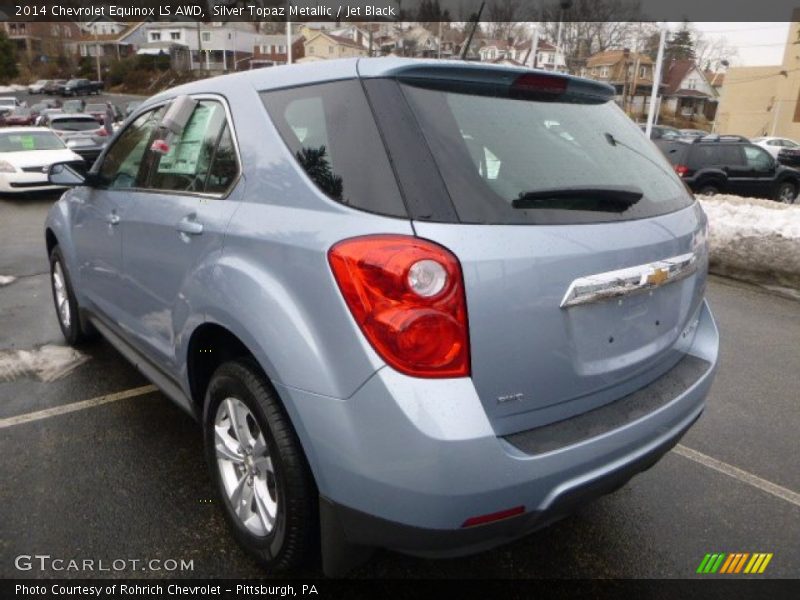 Silver Topaz Metallic / Jet Black 2014 Chevrolet Equinox LS AWD