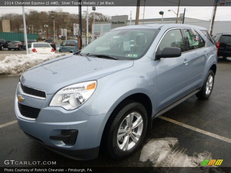 Silver Topaz Metallic / Jet Black 2014 Chevrolet Equinox LS AWD