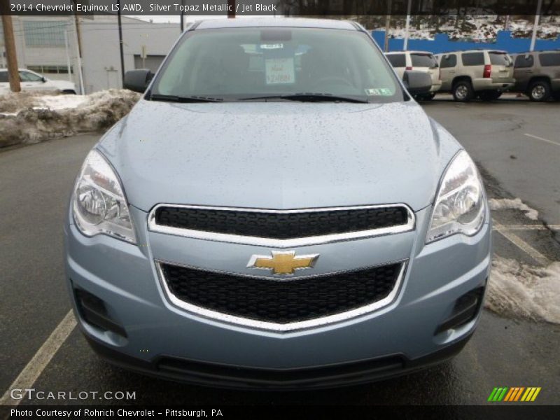 Silver Topaz Metallic / Jet Black 2014 Chevrolet Equinox LS AWD