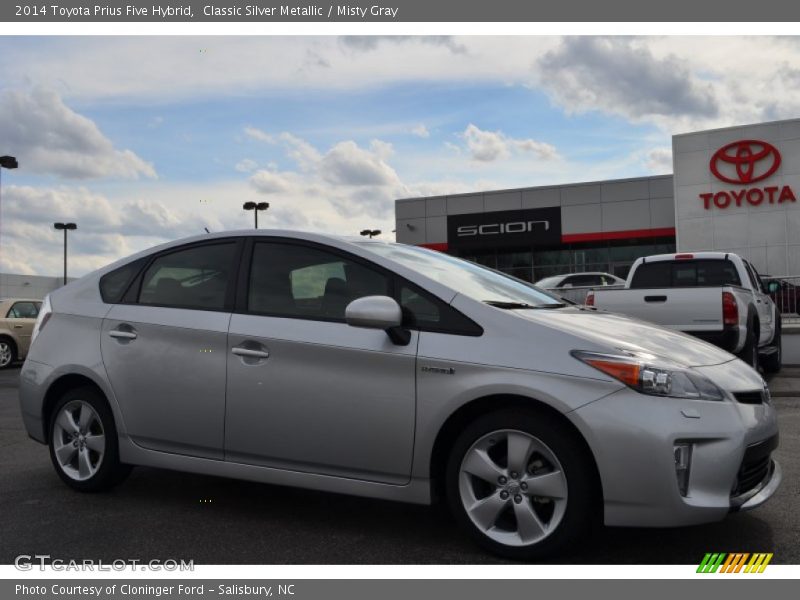 Classic Silver Metallic / Misty Gray 2014 Toyota Prius Five Hybrid