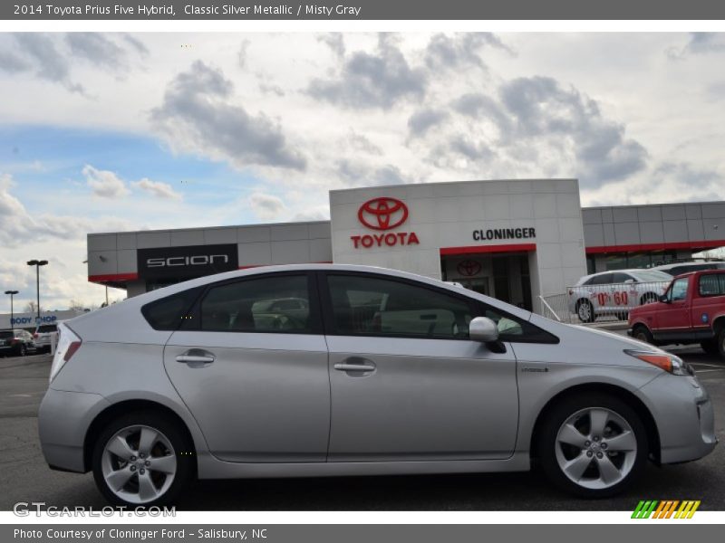 Classic Silver Metallic / Misty Gray 2014 Toyota Prius Five Hybrid