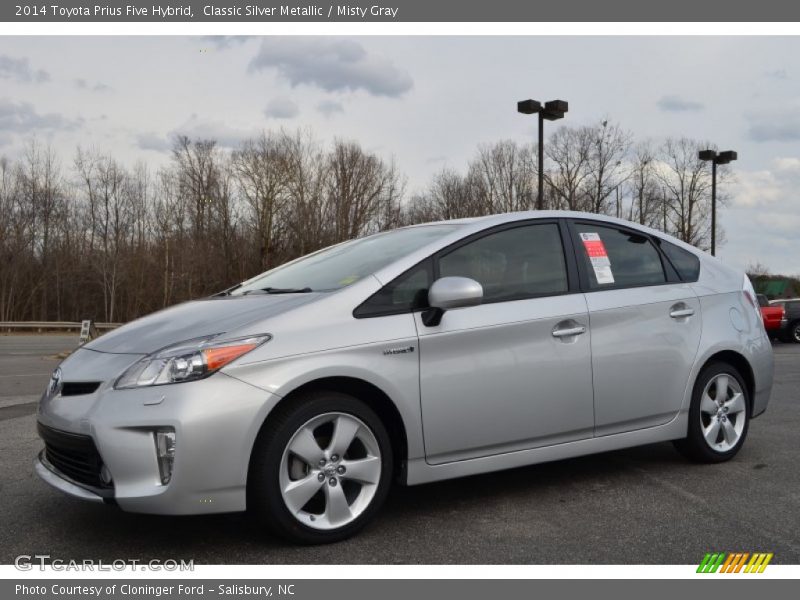 Classic Silver Metallic / Misty Gray 2014 Toyota Prius Five Hybrid