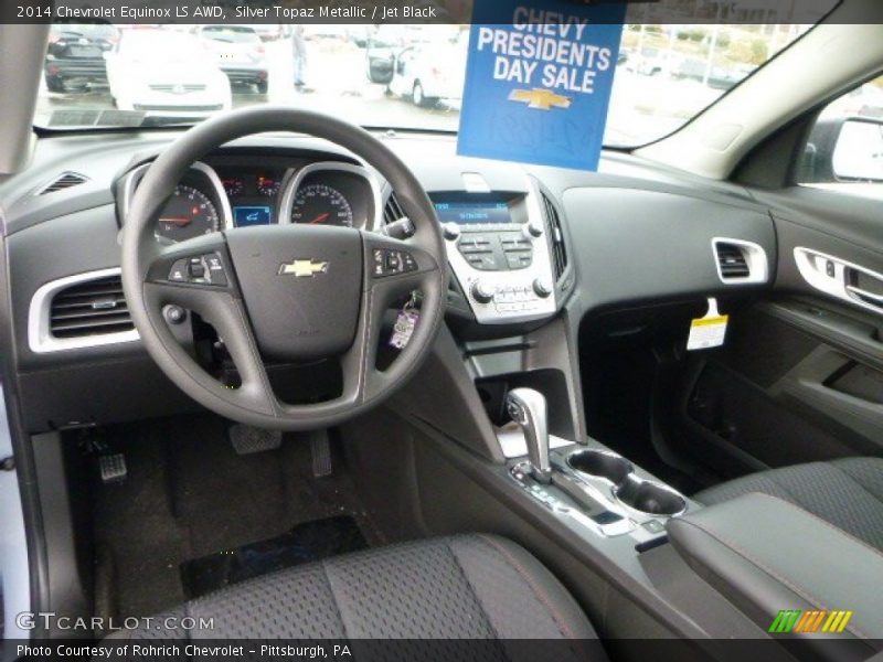 Silver Topaz Metallic / Jet Black 2014 Chevrolet Equinox LS AWD