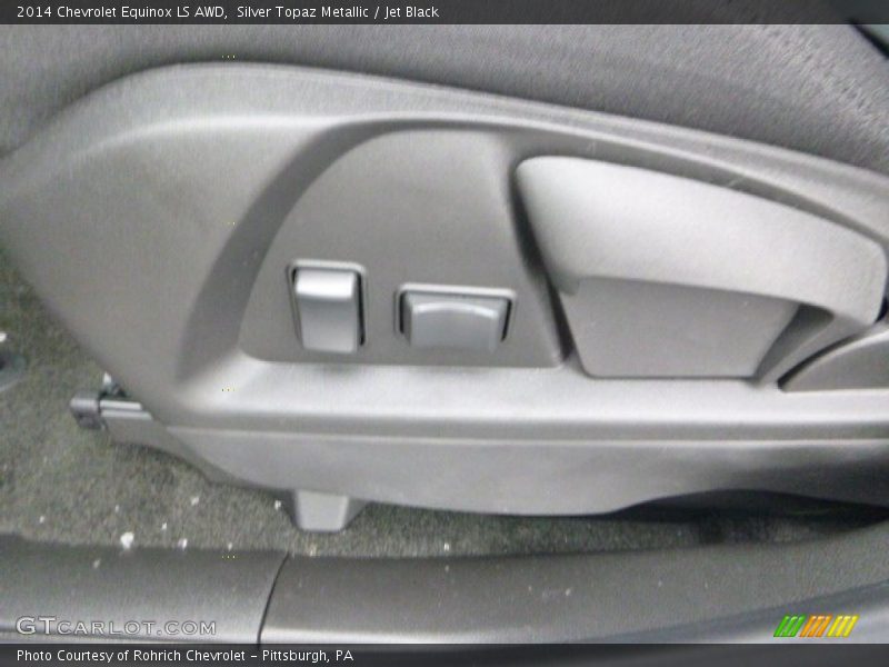 Silver Topaz Metallic / Jet Black 2014 Chevrolet Equinox LS AWD