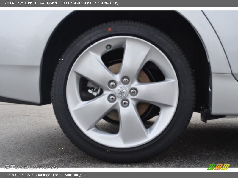 Classic Silver Metallic / Misty Gray 2014 Toyota Prius Five Hybrid