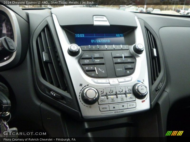 Silver Topaz Metallic / Jet Black 2014 Chevrolet Equinox LS AWD