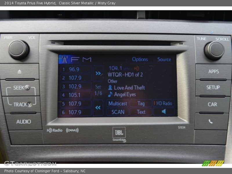 Classic Silver Metallic / Misty Gray 2014 Toyota Prius Five Hybrid