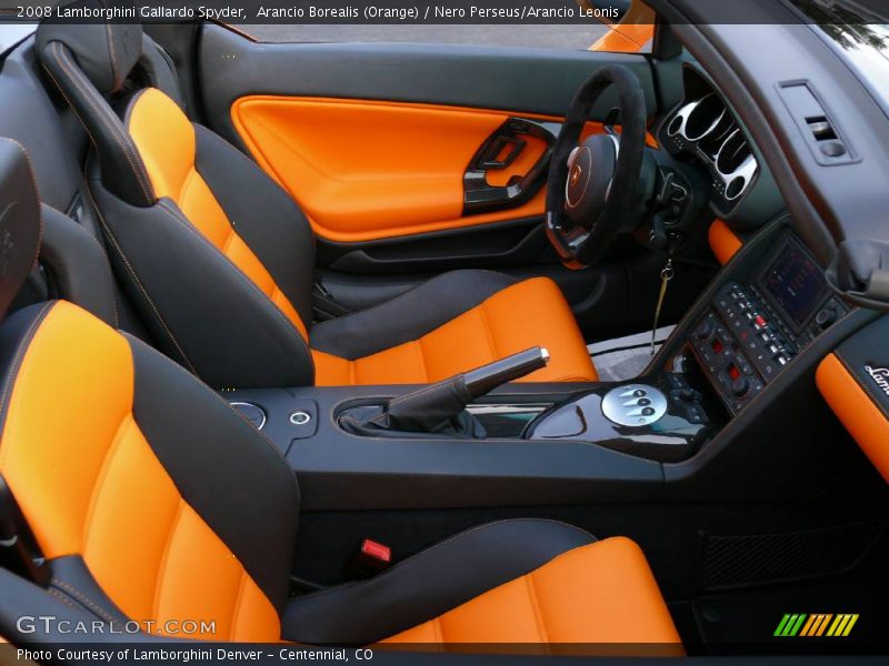  2008 Gallardo Spyder Nero Perseus/Arancio Leonis Interior