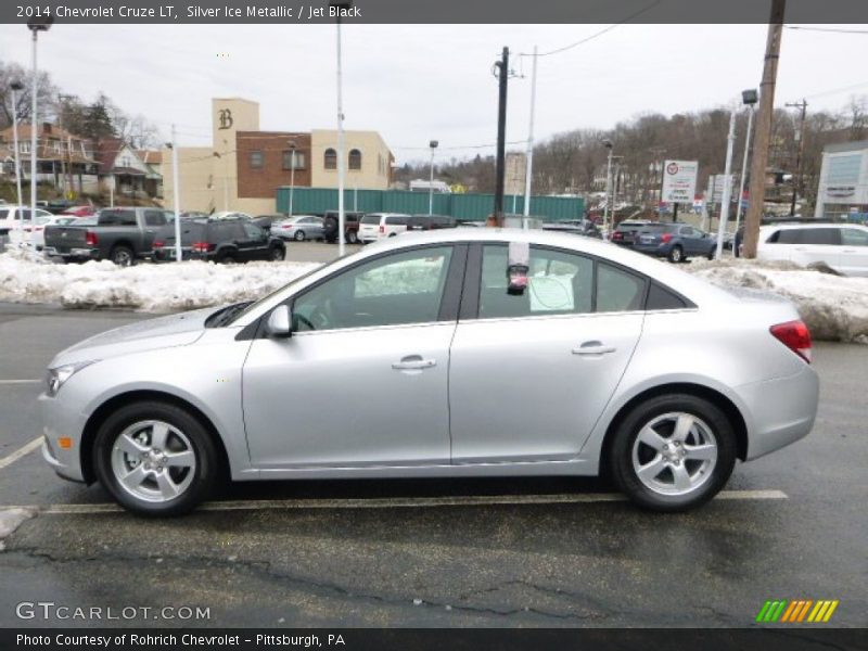 Silver Ice Metallic / Jet Black 2014 Chevrolet Cruze LT