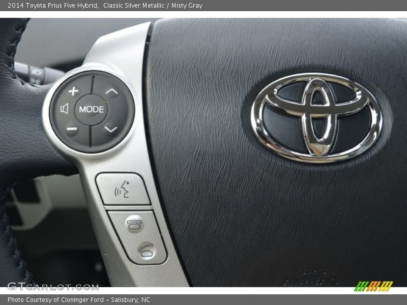 Classic Silver Metallic / Misty Gray 2014 Toyota Prius Five Hybrid