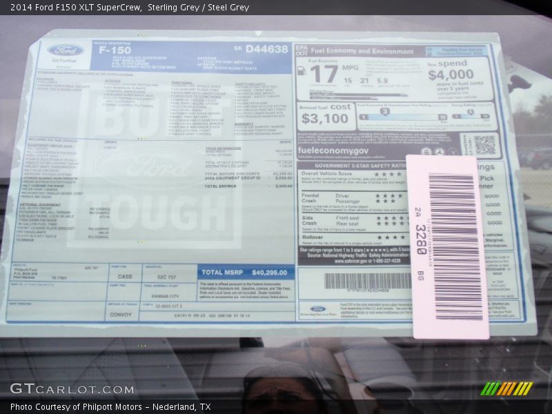 Sterling Grey / Steel Grey 2014 Ford F150 XLT SuperCrew