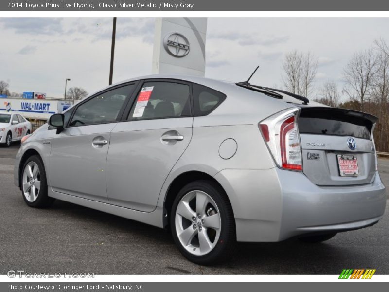 Classic Silver Metallic / Misty Gray 2014 Toyota Prius Five Hybrid