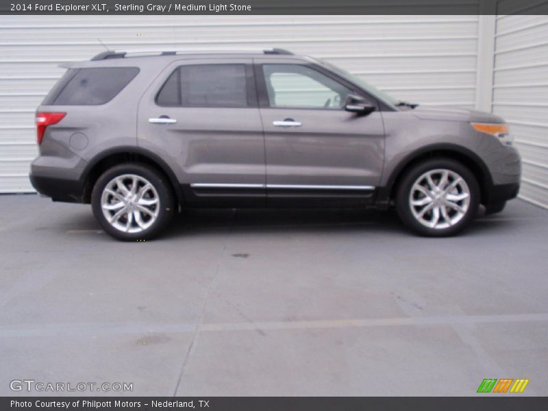 Sterling Gray / Medium Light Stone 2014 Ford Explorer XLT