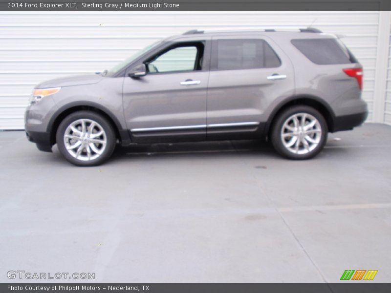 Sterling Gray / Medium Light Stone 2014 Ford Explorer XLT