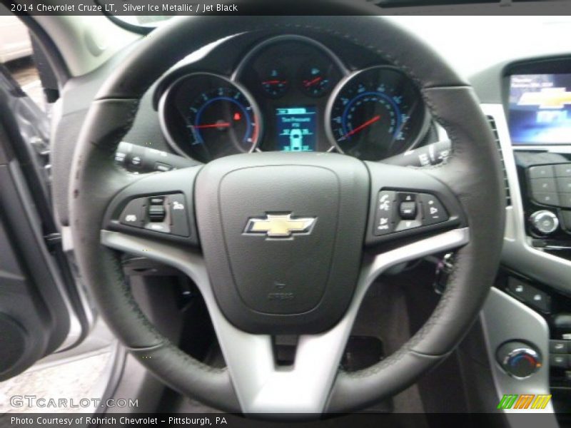 Silver Ice Metallic / Jet Black 2014 Chevrolet Cruze LT