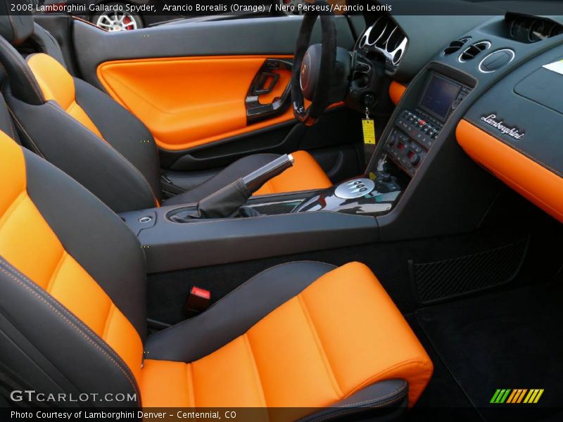  2008 Gallardo Spyder Nero Perseus/Arancio Leonis Interior