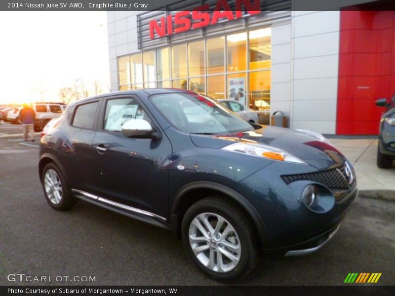 Graphite Blue / Gray 2014 Nissan Juke SV AWD