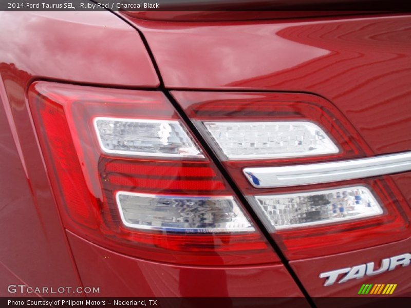 Ruby Red / Charcoal Black 2014 Ford Taurus SEL