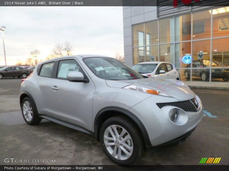 Brilliant Silver / Black 2014 Nissan Juke S AWD