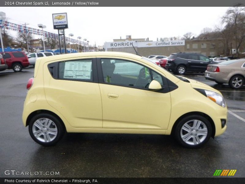 Lemonade / Yellow/Yellow 2014 Chevrolet Spark LS