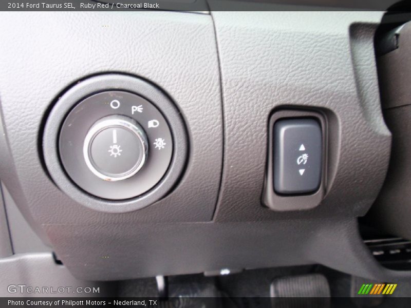 Ruby Red / Charcoal Black 2014 Ford Taurus SEL