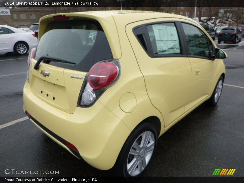 Lemonade / Yellow/Yellow 2014 Chevrolet Spark LS