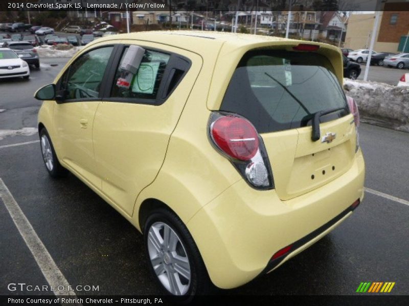 Lemonade / Yellow/Yellow 2014 Chevrolet Spark LS