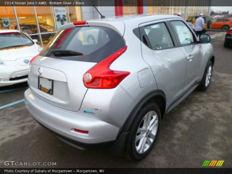 Brilliant Silver / Black 2014 Nissan Juke S AWD