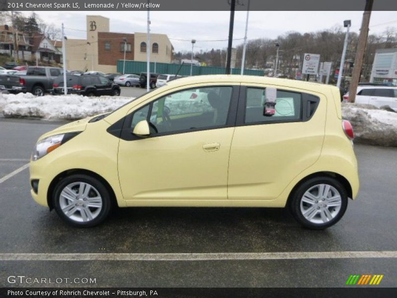 Lemonade / Yellow/Yellow 2014 Chevrolet Spark LS