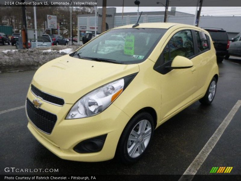 Lemonade / Yellow/Yellow 2014 Chevrolet Spark LS