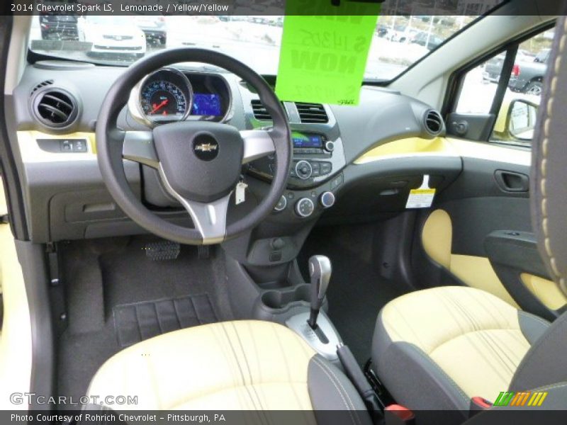 Lemonade / Yellow/Yellow 2014 Chevrolet Spark LS