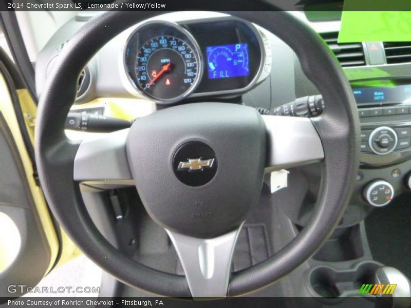 Lemonade / Yellow/Yellow 2014 Chevrolet Spark LS