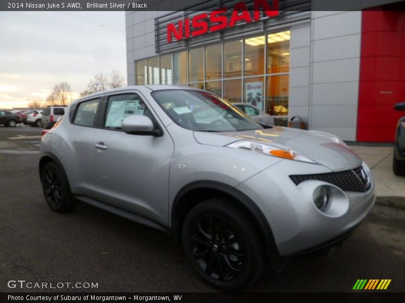 Brilliant Silver / Black 2014 Nissan Juke S AWD