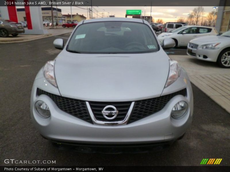 Brilliant Silver / Black 2014 Nissan Juke S AWD