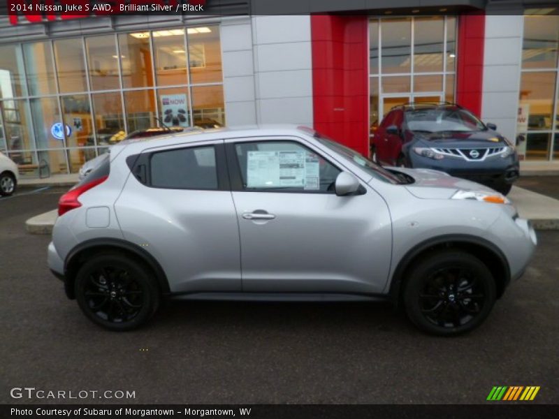 Brilliant Silver / Black 2014 Nissan Juke S AWD